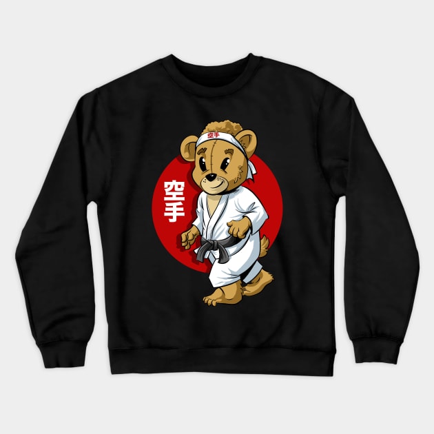 Karate Mascot Kids Club Crewneck Sweatshirt by Black Tee Inc